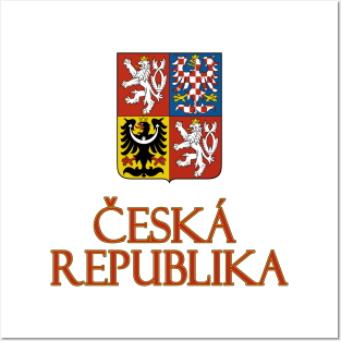 Czech Republic (in Czech) - Coat of Arms Design Posters and Art